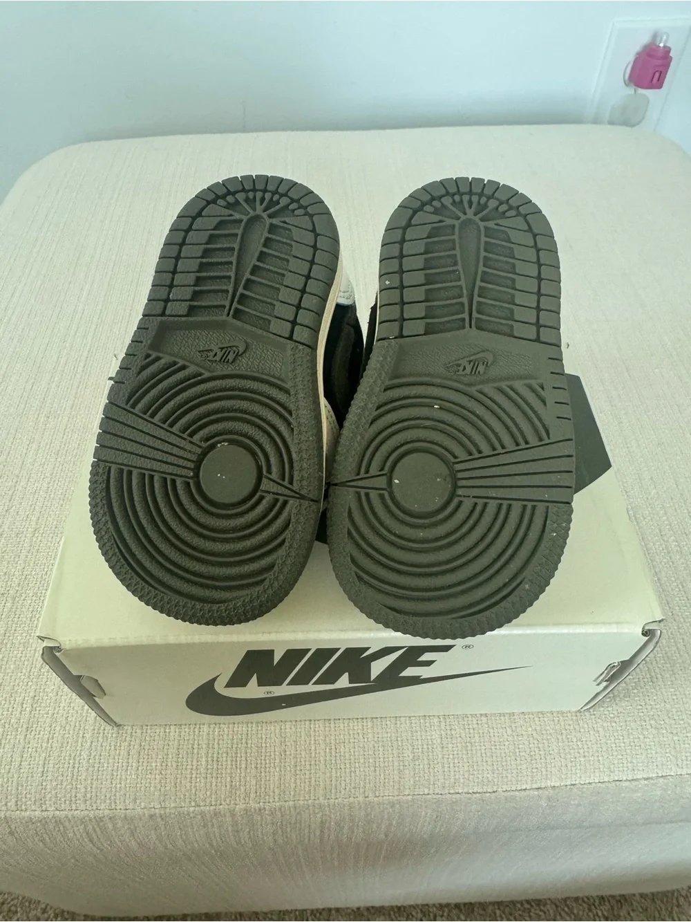 Jordan Kids Black and White Sneakers